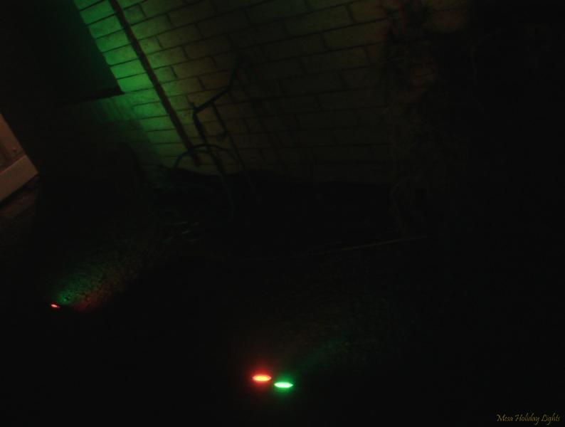 Color wash lights on the house