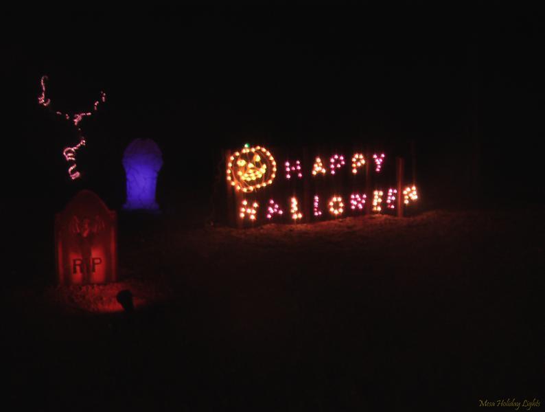Close up of Happy Halloween