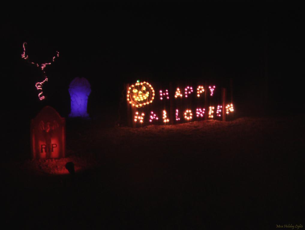 Close up of Happy Halloween