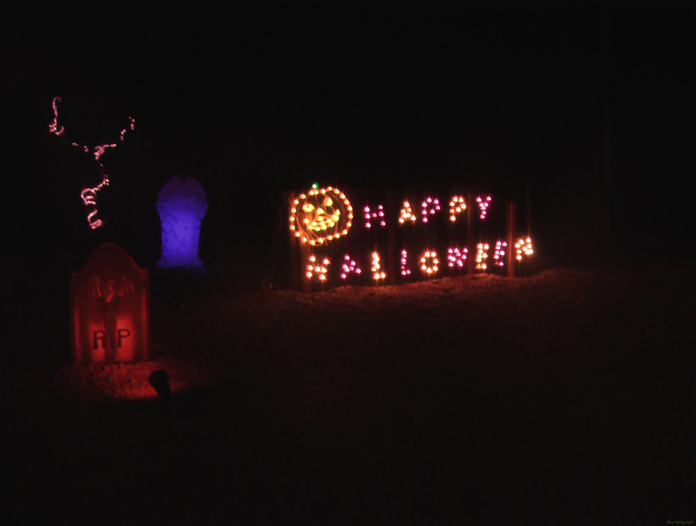 Close up of Happy Halloween