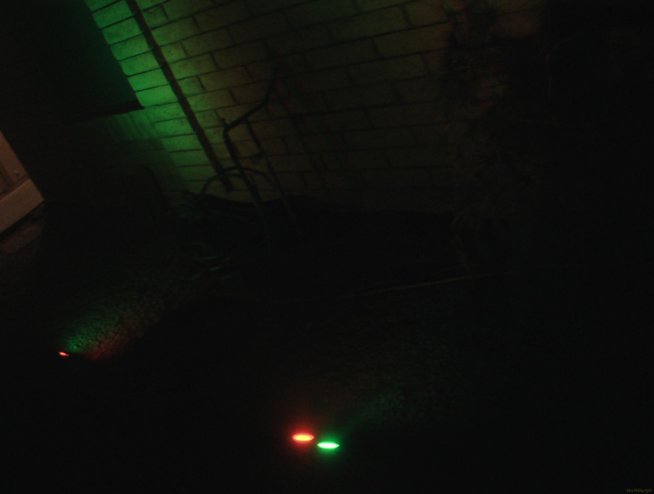 Color wash lights on the house