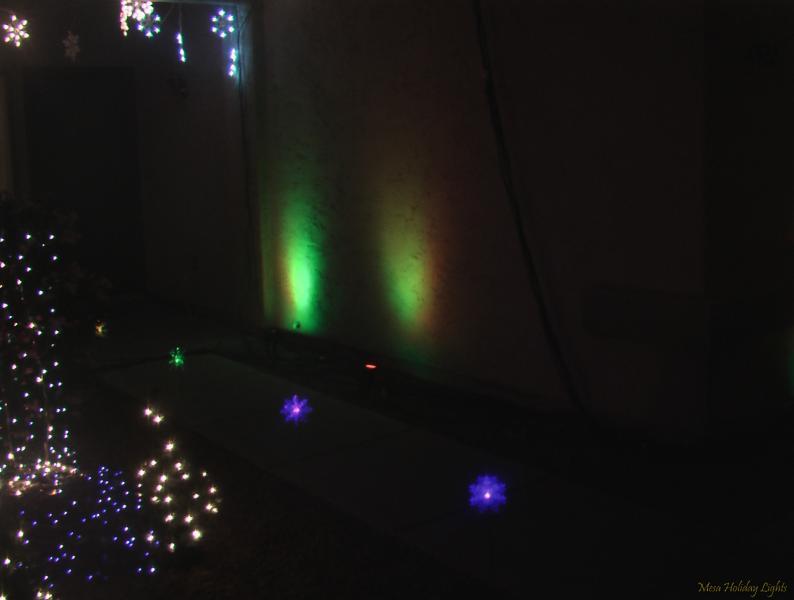 LED Flood lights on house