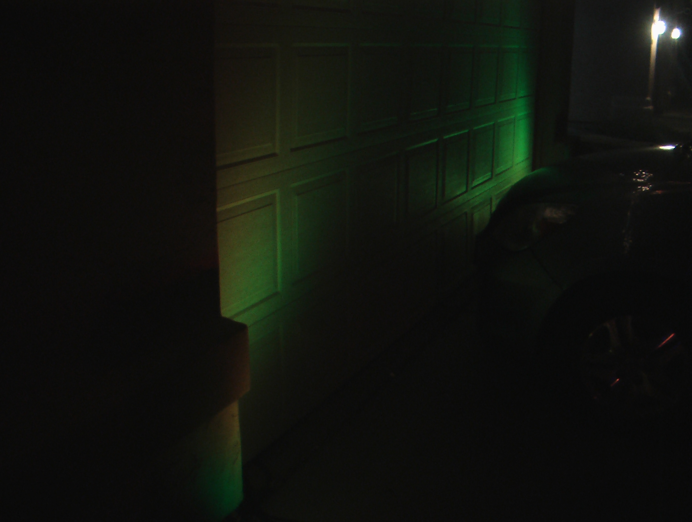 LED Flood lights on garage