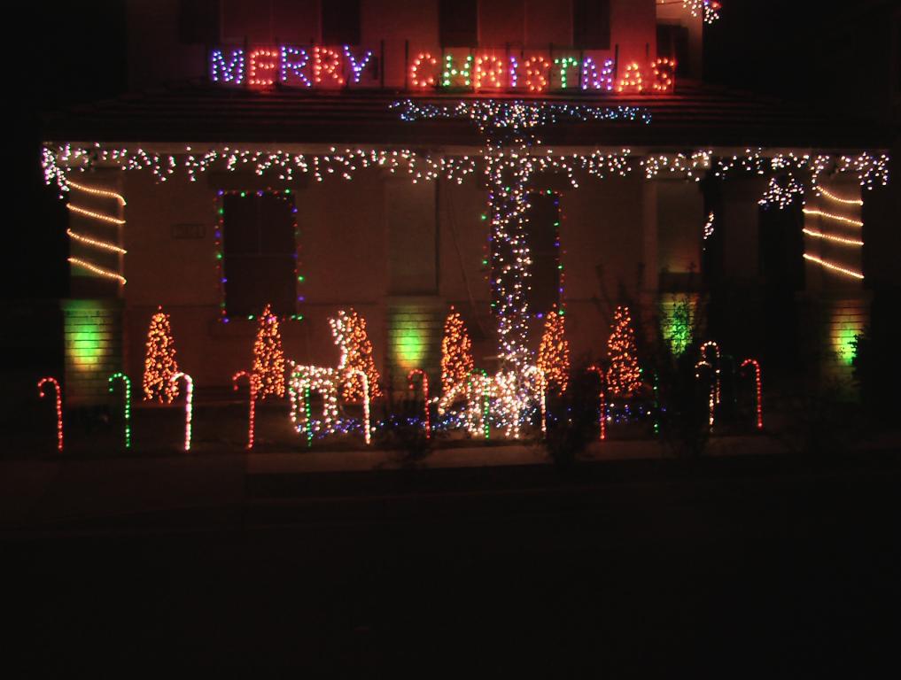 The lower part of the display