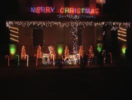 The lower part of the display