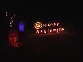 Close up of Happy Halloween