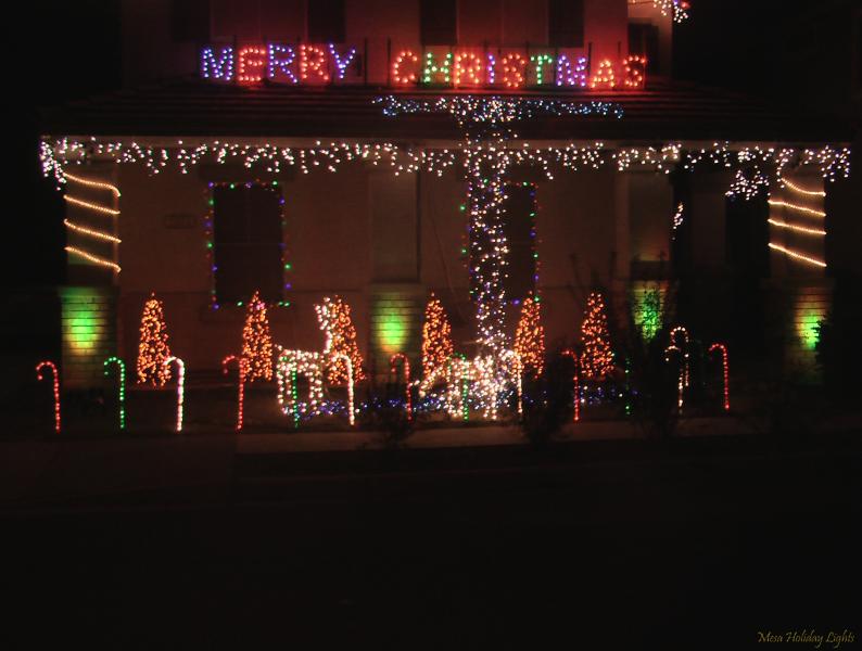 The lower part of the display